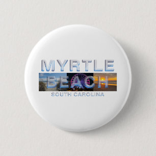 Chapa Redonda De 5 Cm Botones de Myrtle Beach