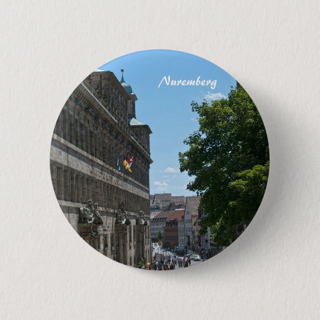 Chapa Redonda De 5 Cm Botones de Nuremberg (Anverso)