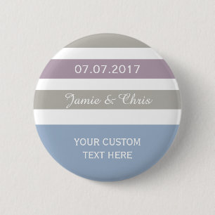 Chapa Redonda De 5 Cm Botones de personalizado de patrón de bandas