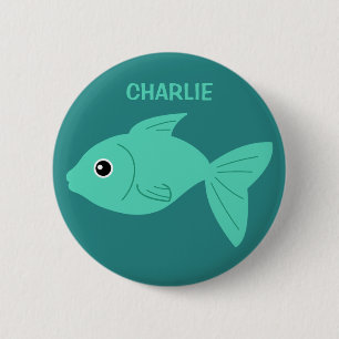 Chapa Redonda De 5 Cm Botones de personalizado de peces recortados