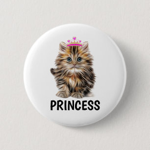 CHAPA REDONDA DE 5 CM BOTONES DE PRINCESS CAT KITTEN