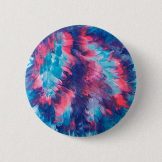 Chapa Redonda De 5 Cm Botones de signo de paz púrpura rosa con soplo de