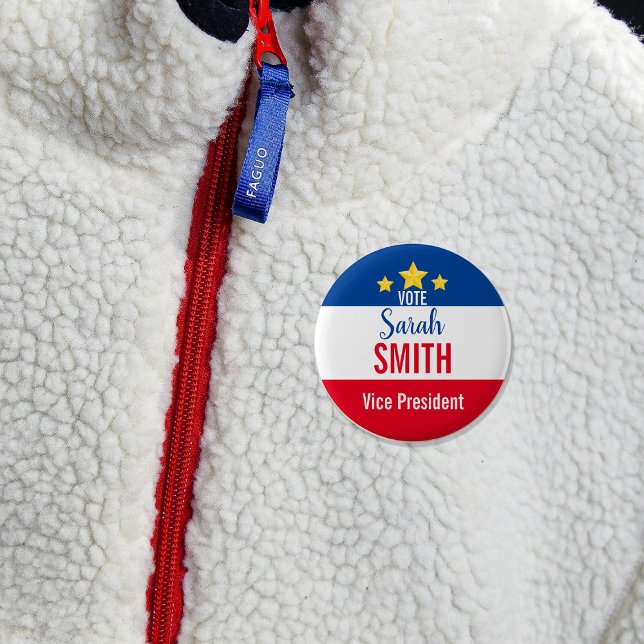 Chapa Redonda De 5 Cm Botones de voto de elección del Consejo Estudianti (Subido por el creador)