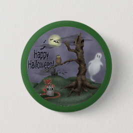 Chapa Redonda De 5 Cm Botones del feliz Halloween