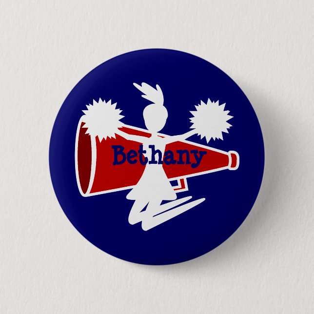 Chapa Redonda De 5 Cm Botones del instinto de la animadora (Anverso)