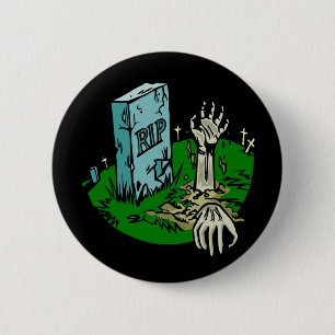 Chapa Redonda De 5 Cm Botones del zombi