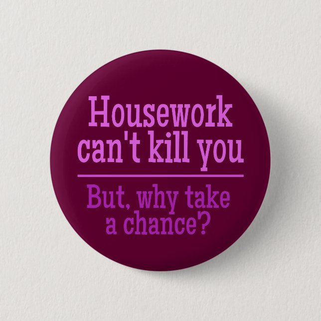 Chapa Redonda De 5 Cm Botones HOUSEWORK (Anverso)