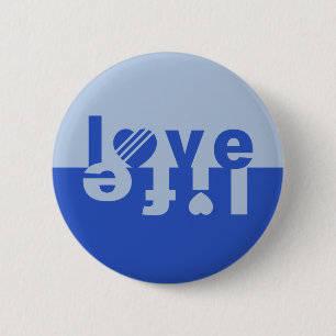 Chapa Redonda De 5 Cm Botones LOVE LIFE