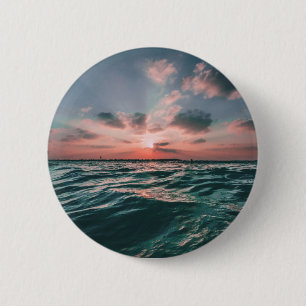 Chapa Redonda De 5 Cm Botones Ocean Sunset