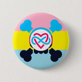 Chapa Redonda De 5 Cm Botones pansexuales poliamorosos