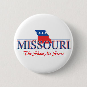 Chapa Redonda De 5 Cm Botones patrióticos de Missouri