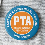 Chapa Redonda De 5 Cm Botones Pin de la asociación de profesores primari<br><div class="desc">Este pin está diseñado para la Asociación de profesores. Su color destaca y los tipos de letra son fáciles de leer. Tanto los textos superiores como los inferiores son editables con el nombre y el lema de la escuela. H H H H Si tienes problemas para personalizar este producto o...</div>