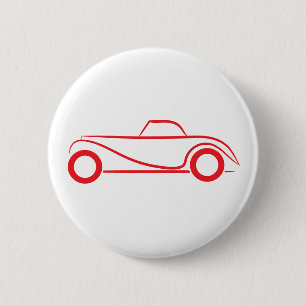 Chapa Redonda De 5 Cm Botones Retro Ride - Vehículo Vintage