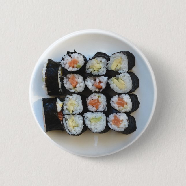 Chapa Redonda De 5 Cm botones sushi (Anverso)