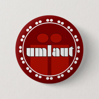 Chapa Redonda De 5 Cm Botones Umlaut Rondell - Rojo ladrillo