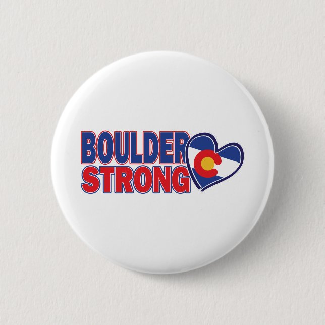 Chapa Redonda De 5 Cm Boulder-Strong-Heart (Anverso)