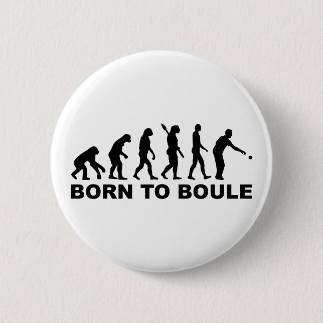Chapa Redonda De 5 Cm Boule Petanque de la evolución (Anverso)