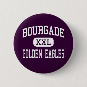 Chapa Redonda De 5 Cm Bourgade - Eagles de oro - católico - Phoenix