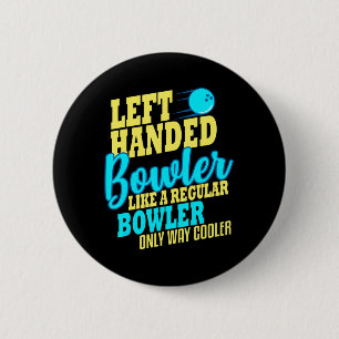 Chapa Redonda De 5 Cm Bowling Left Bowler Fun Team