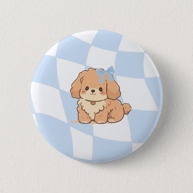 Chapa Redonda De 5 Cm Bows & Bones Badges (Anverso)