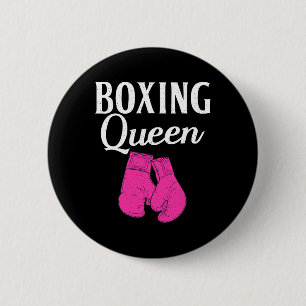 Chapa Redonda De 5 Cm Boxeador de boxeo Queen Sport