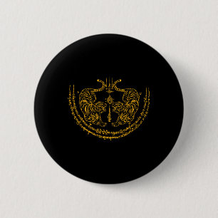 Chapa Redonda De 5 Cm Boxeador de Muay Thai de Tailandia Boxeador de Tai