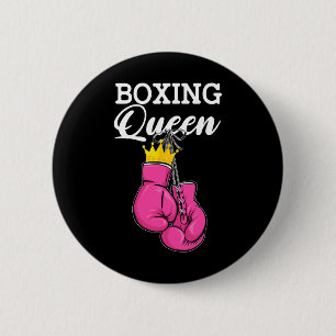 Chapa Redonda De 5 Cm Boxeador deportivo de boxeador de boxeo Reina de b
