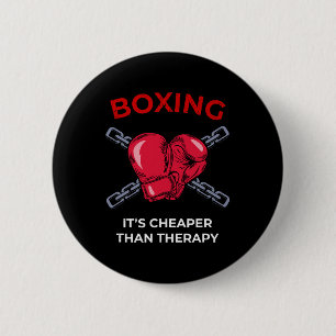 Chapa Redonda De 5 Cm Boxear es una camiseta más barata - Regalo de los 