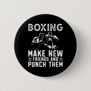 Chapa Redonda De 5 Cm Boxeo Boxeador 1