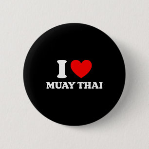 Chapa Redonda De 5 Cm Boxeo de Tailandia Me encanta el muay thai Me enca