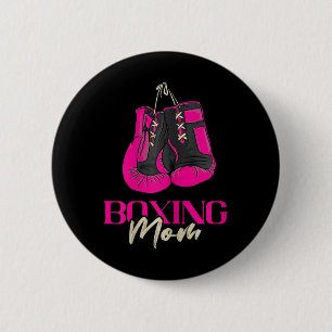 Chapa Redonda De 5 Cm Boxeo Femenino Boxeadora Guantes de Boxeo Kickboxi
