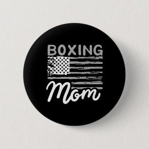 Chapa Redonda De 5 Cm Boxeo Mamá Boxeo Madre Kickboxing Mamá Mamá Día de