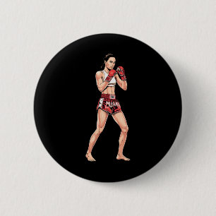 Chapa Redonda De 5 Cm Boxeo tailandés estilo Kickboxing boxeo a luchador