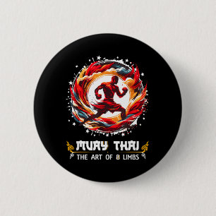 Chapa Redonda De 5 Cm Boxeo Tailandés MMA Kickboxing Arte de las Ocho Ex