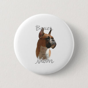 Chapa Redonda De 5 Cm Boxer Mom 2