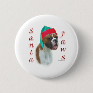 Chapa Redonda De 5 Cm Boxer Santa Paws
