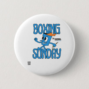 Chapa Redonda De 5 Cm Boxing Sunday Knockout Punch Heavyweight Champion