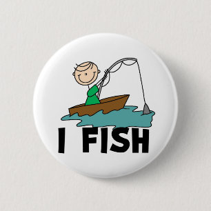 Chapa Redonda De 5 Cm Boy I Fish