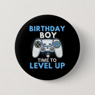 Chapa Redonda De 5 Cm Boy Time To Level Up Video Game Birday Gamer 8