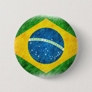 Chapa Redonda De 5 Cm Brazilian_Flag_Pencil_Painting