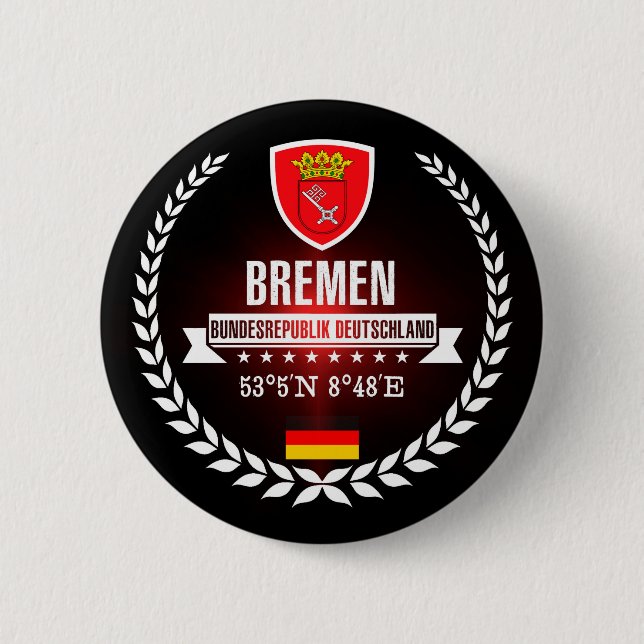 Chapa Redonda De 5 Cm Bremen (Anverso)