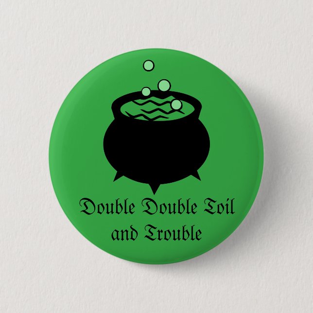 Chapa Redonda De 5 Cm Brew de las brujas (Anverso)