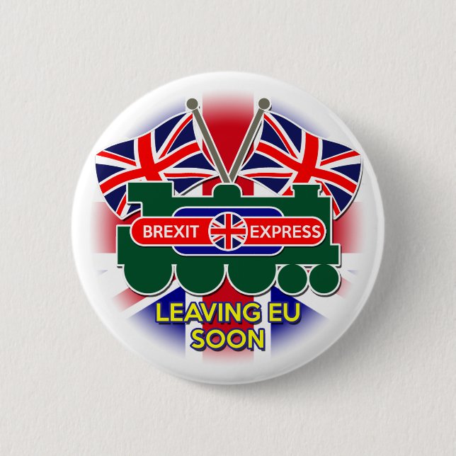 Chapa Redonda De 5 Cm Brexit (Anverso)