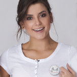 Chapa Redonda De 5 Cm Bride Peach Floral Bachelorette<br><div class="desc">Bella y romántica bachillerato floral de la novia que se puede personalizar fácilmente.</div>