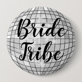 Chapa Redonda De 5 Cm Bride Tribe Disco Ball Pin