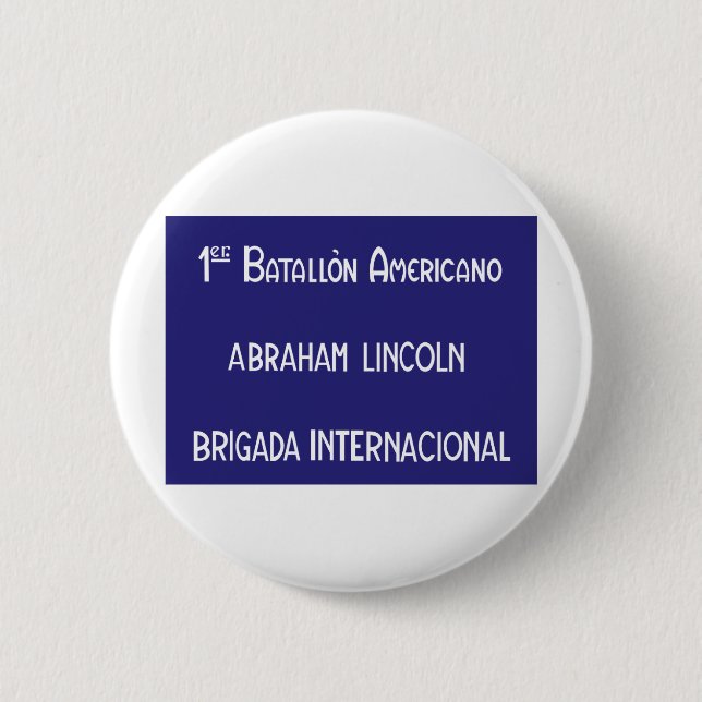 Chapa Redonda De 5 Cm Brigadas internacionales Abraham Lincoln 1r (Anverso)