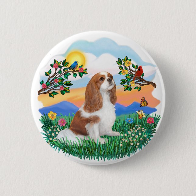 Chapa Redonda De 5 Cm Bright Life - Cavalier (BL-F) (Anverso)