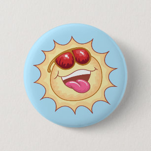 Chapa Redonda De 5 Cm Bright Smiling Sunshine