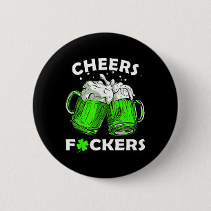 Chapa Redonda De 5 Cm Brindis Ers Beber Cerveza Trébol Día de San Patric