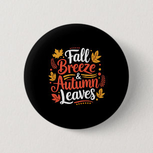 Chapa Redonda De 5 Cm Brisa de Otoño Hojas de Otoño Hoja de Arce Para Mu